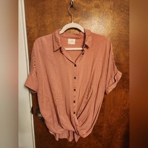 Harper Pink Slouchy Blouse